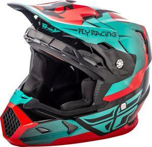 Шлем кросс FLY RACING TOXIN ORIGINAL red/green/black 2018