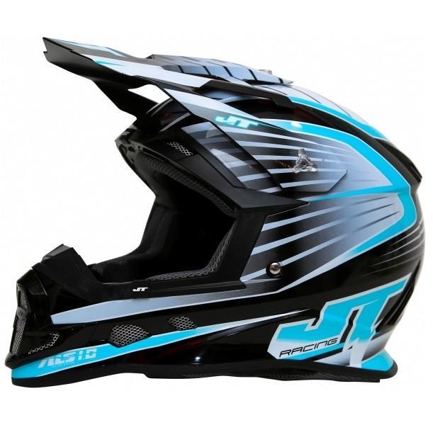 Шлем кросс JT Racing ALS 1.0 black/blue