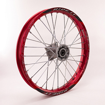 Обод колеса для питбайка передний 1.6х17" алюминий красный